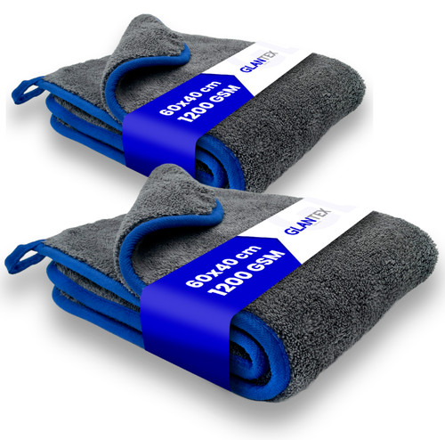 Mikrofasertuch auto 1200gsm - 2x,